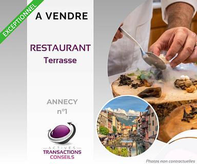 Annonces immobilières restaurants à Annecy - 74 ANNECY BEAU RESTAURANT AVEC TERRASSE EMPLACEMENT 1 